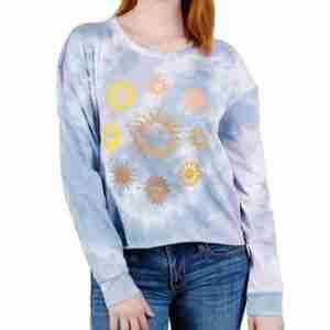 Rebellious One Long-Sleeve Tie-Dye Graphic T-Shirt